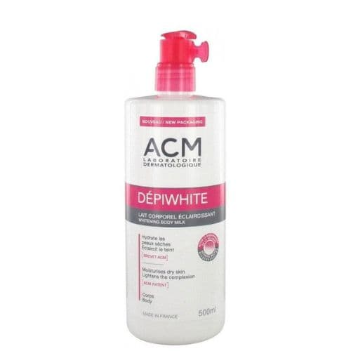 Lait Éclaircissant Pour Le Corps ACM Depiwhite, lotion corporelle éclaircissante 500ml
